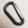 Mosquetón plano tipo D 6KN8 Gancho para hamaca tipo D de hierro Negro electroforético Gancho para correa de hamaca de yoga Cuerda de columpio de yoga 6CM