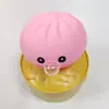 Pão de Porco para Churrasco Simulado Brinquedo para Alívio do Estresse que Solta Bolhas, Brinquedo Alimentar de Recuperação Lenta para Alívio do Estresse