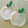 Novo Cross-border Handmade Wool Crocheted Thanksgiving Natal Abóbora Coaster Home Dining Table Mat Tapete de isolamento térmico Atacado