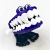 Relógio de Dentes Saltitantes Brinquedo de Corda Dentes Saltitantes Dentes de Fantasma Vampiro Halloween Natal Pequeno Presente Brinquedo de Corda