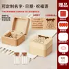Caja de Colección de Recuerdos de Lanugo de Bebé y Cordón Umbilical Fabricación Conmemoración de los Cien Días y Luna Llena del Recién Nacido Botella de Conservación de Lanugo y Dientes de Bebé