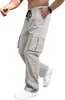 AliExpress comercio exterior primavera y otoño estilo americano moderno ropa de trabajo multibolsillos pierna recta pantalones largos para hombre holgados versátiles largos en stock