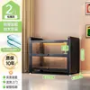 Estante de aço com portas de vidro transparente, armário de exposição, armário à prova de poeira para figuras, armário de armazenamento de metal, estante de aço