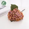 Flor de Hortensia Artificial de Color Otoño Vintage de Venta Caliente Transfronteriza, Tallo Único de Flor de Seda para Boda, Hotel, Decoración del Hogar y Arreglo de Fondo