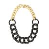 [4 Colores Disponibles] Cadena de Aluminio Combinada con Collar de Acrílico, Broche de Aleación Ot, Elegante Retro, Fácil de Combinar, Especial para Comercio Electrónico de Comercio Exterior