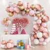 Kit de Arco de Guirnalda de Globos Color Rosa Oro Rosa de 82 Piezas Decoraciones para Cumpleaños de Niña Fiesta Dulce Niños