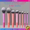 8 longo tubo pincel de maquiagem conjunto multi-cor super macio pincel blush escova sombra olho pincel iniciantes conjunto completo de ferramentas