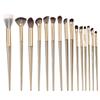 Set de Brochas de Maquillaje Mingxizhi de 15 Piezas, Brocha para Sombras de Ojos, Brocha para Iluminador, Set Completo para Principiantes, Brocha de Maquillaje Ultra Suave, Brocha para Contorno, Transfronterizo