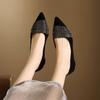 Zapatos Planos de Punta Fina para Mujer 2026 Zapatos Franceses Elegantes para Fiesta Mocasines Poco Profundos sin Cordones con Pedrería Zapatos sin Cordones