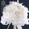 Flores de Boda Europeas y Americanas, Flores de Peonía, Ramilletes de Mano para la Novia y el Novio, Ramilletes de Ceremonia Hechos a Mano, Ramilletes de Mano para Mujer