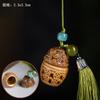 Sândalo Verde Esculpido Vintage Oco Sachê Acessórios Chaveiro Corrente de Celular Bolsa de Carro Acessórios Pingente Hanfu Natural