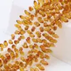 6*12mm agujero horizontal cuentas colgantes cuentas de vidrio de cristal DIY joyería hecha a mano ropa lámparas y linternas cuentas accesorios material