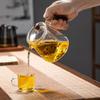 Fábrica en stock, venta al por mayor, tetera de kung fu, taza de té ligera de lujo, nuevo juego de té de vidrio, bandeja de té, juego de té de alto valor para el hogar