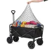 Red de Carga para Vehículo de Camping Transfronterizo, Red Elástica de Nylon para Carrito de Jardín al Aire Libre con 6 Ganchos, Red de Ganchos para Viajes al Aire Libre