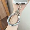 Cordón para teléfono con sensación de alta gama, correa de muñeca exquisita para mujer, cordón anti-pérdida para teléfono, cordón elástico, correa de muñeca multifuncional