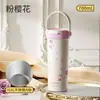 Taza Termo de Acero Inoxidable con Asa y Doble Popote, Taza de Viaje con Logo, Taza de Regalo para Reunión Anual, Personalización de Taza Termo