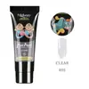 Pegamento para extensión de arte de uñas de cristal de 15ML, sin papel, modelo de extensión de dedo de uña, pegamento de color, 24 colores en stock, suministro de pegamento para esmalte de uñas
