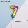 Decoração de Festa de Aniversário Ins Coreana Copyright Balão Arco-Íris Vela Digital Vela de Bolo para Assar em estoque Atacado