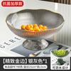 Plato de semillas de melón 2024, plato de frutas para el hogar, plato de dulces de cristal, plato de exhibición de aperitivos para mesa de té, plato de frutas secas, frutero