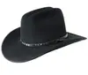 Cinturón de venta caliente transfronterizo sombrero de lana decorativo sombrero de fieltro de oveja estilo mezclilla moda sombrero de fieltro de lana pura para todo