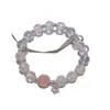 Pulseira de Contas de Borboleta Estilo Chinês para Mulheres, Impressão de Luxo Leve, Temperamento Nicho High-End, Pulseira de Casal para Melhores Amigos