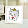 Mona Lisa Bordado a Punto de Cruz Enmarcado Pintura Infantil Kit de Materiales DIY Decoración de Mesa Kit para Principiantes