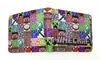 Carteira Dobrável Curta do Jogo Minecraft Steve Creeper Personalizada Criativa em Couro PU Carteira Masculina e Feminina