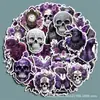 50 stickers de cuenta manual al por mayor de Amazon transfronterizos serie demonio morado Ji calavera retro funda para teléfono móvil pegatinas para computadora