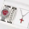 Reloj Fronterizo para Hombre de Gama Alta Nuevo Europeo y Americano Reloj Fantasma Verde Reloj para Hombre Reloj de Calendario de Gama Alta Juego de Relojes