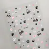 Adesivos de Unha Gato Preto Graffiti Ins Patinha de Gato Fofa Plana Padrão Pequeno Adesivos de Arte de Unha Joia Estilo Dh