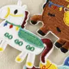 Nueva Etiqueta Bordada Autoadhesiva de Animales Caricatura Pony Accesorios DIY Funda de Teléfono Móvil Accesorios para Taza de Agua Pegatinas de Tela