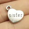 15x18mm 2.8g Multicolor Accesorios para Joyería Hecha a Mano DIY Colgante de Corazón Corazón de Durazno Corazón de Durazno Hermana