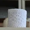 Encaje de Hilo de Algodón Cuadrado Borde Ancho Material Accesorios Tejido de Ganchillo Imitación Tela de Encaje para Borde de Empalme de Cortina Mantel