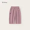 Pantalones Rectos para Niñas Bangxuan Ropa Infantil Primavera y Otoño Nuevos de Moda Rosados Pantalones Rectos para Niños Pantalones Casuales Sueltos para Bebé
