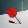 Abanico de Caligrafía con Espacio en Blanco para Escribir, Abanico Pintado a Mano por Ambos Lados, Estilo Hanfu, Estilo Antiguo, Abanico con Borla, Arte de Bambú