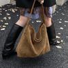 Bolsa Casual de Grande Capacidade com Estampa de Leopardo para Mulheres 2025 Nova Bolsa de Ombro Versátil para o Dia a Dia Bolsa Tote Relaxada Bolsa Saco