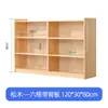 Gabinete de Juguetes de Madera Maciza para Jardín de Infancia Gabinete Combinado Gabinete de Almacenamiento para Niños Gabinete de Área Gabinete para Mochilas Gabinete de Materiales Didácticos Montessori Gabinete para Zapatos