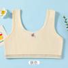 Ropa interior estilo chaleco para niños mayores, Camisola de algodón para niñas de 12 años, Estudiantes de primaria, Estudiantes de secundaria, Anti-golpes, Algodón puro, Sin aros