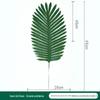 Folha de tartaruga simulada de peça única Folha Kui folha verde folha falsa única Estilo nórdico folha de plástico bambu de tartaruga decoração de balão