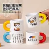 Impressão por transferência térmica, caneca de cerâmica gordinha, caneca revestida, caneca para sublimação, caneca branca para impressão de fotos e imagens, produto transfronteiriço