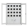 Gabinete de Carga para Teléfonos Móviles, Gabinete de Almacenamiento para Teléfonos Móviles para Oficina Escolar, Gabinete de Almacenamiento para Teléfonos Móviles con Puerta de Cristal y Múltiples Compartimentos, Gabinete de Almacenamiento con Cerradura