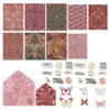 Pacote de Material de Adesivos de Borboleta Vintage para Decoração de Diário Base de Papel para Adesivos DIY Papel Especial