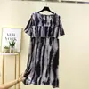 Vestido Solto de Verão, Nobre e Elegante, Emagrecedor, Saia à Prova de Vazamentos, Saia Estampada, Vestido Midi Feminino Plus Size