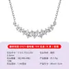 Cadena para Clavícula Cielo Estrellado de Moissanita de Plata S925 Cruzada en Stock, Exclusivamente para Transmisión en Vivo, Directo de Fábrica de Origen, Venta al por Mayor Disponible
