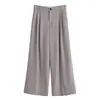 Venta Caliente Transfronteriza Aliexpress Nueva Moda Femenina Primavera 2026 Versátil Casual Pantalones de Doble Pinza 3 Colores 1255506