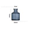 No ignífugo Botella de Aromaterapia Barriga Grande Botella Vacía Vidrio Transparente Botella Pequeña Flor Seca Planta Aroma Aceite Esencial Varilla Volátil Botella de Aroma
