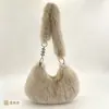 2026 Nuevo Bolso de Hombro Único Otoño e Invierno, Bolso Peludo Cruzado para Mujer, Bolso de Felpa, Bolso de Mano Esponjoso Otoño e Invierno para Mujer