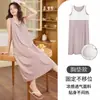 Loja Atacado Física Verão Novo Estilo Camisola Canelada de Seda de Gelo com Bojos para Mulheres Casual Peça Única Dropshipping