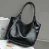 Bolsa de Hombro Grande de Lona para Primavera y Verano, Textura de Alta Calidad para Mujer, Color Sólido, Versátil, Bolso de Hombro o Debajo del Brazo, Bolso de Mano 'Early Eight'