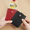 Portatarjetas de PU de gran capacidad con diseño extraíble para guardar tarjetas de identificación y tarjetas bancarias, impermeable y antirrobo, un artículo imprescindible para viajar